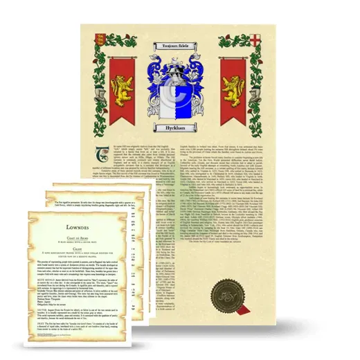Hyckhan Armorial History and Symbolism package