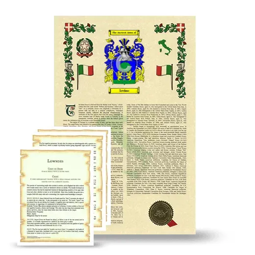 Iovino Armorial History and Symbolism package