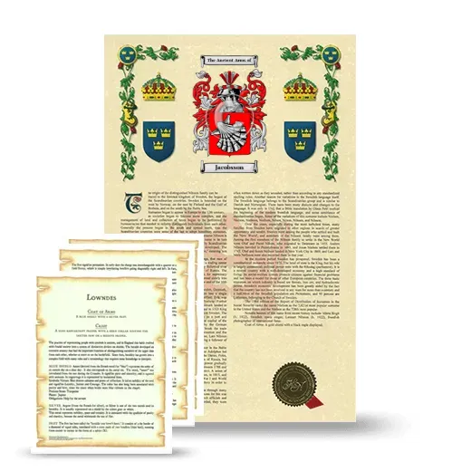 Jacobsson Armorial History and Symbolism package