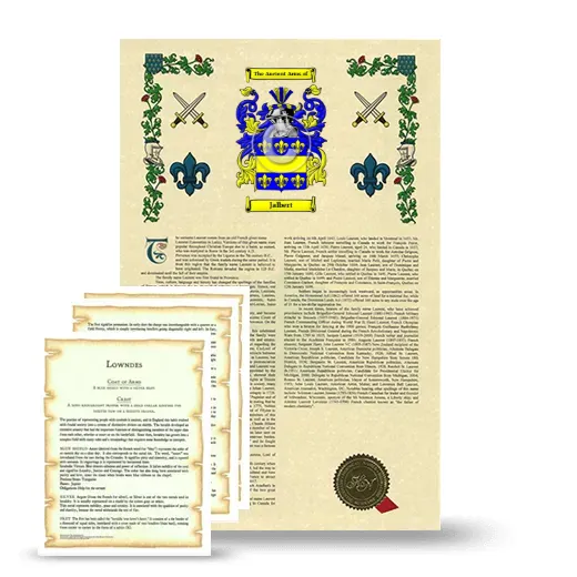 Jalbert Armorial History and Symbolism package