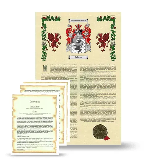 Jeferys Armorial History and Symbolism package