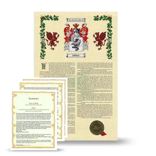 Jefferys Armorial History and Symbolism package