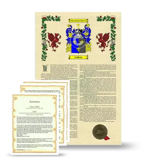 Jenkens Armorial History and Symbolism package
