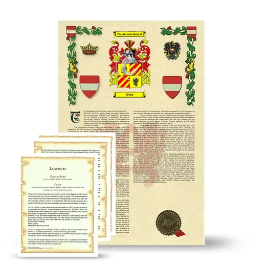 Jeter Armorial History and Symbolism package