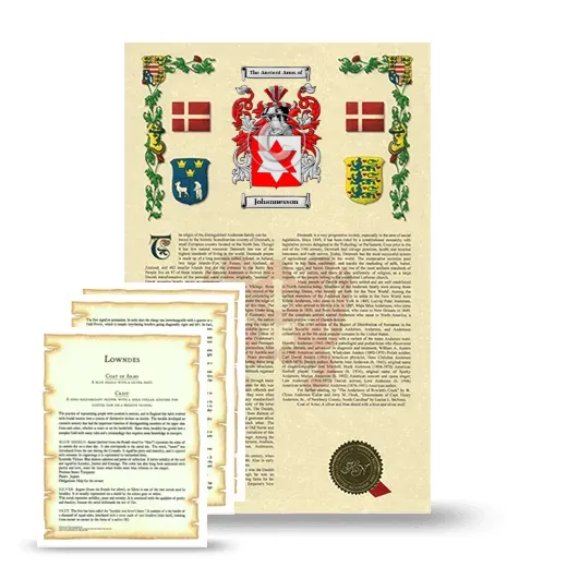 Johannesson Armorial History and Symbolism package