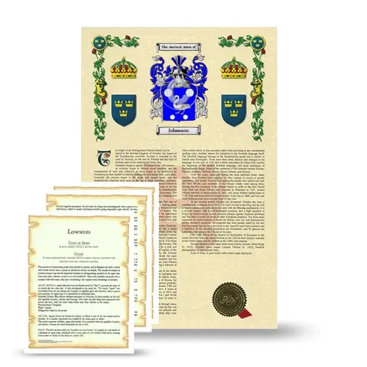 Johnsson Armorial History and Symbolism package