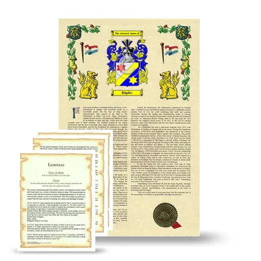 Küpfer Armorial History and Symbolism package