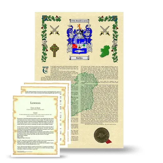 Karlyn Armorial History and Symbolism package