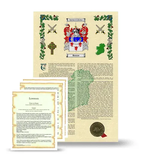 Kearne Armorial History and Symbolism package