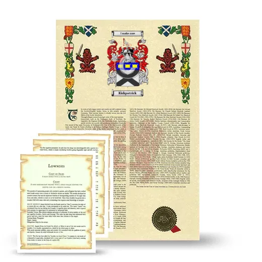Kirkpatrick Armorial History and Symbolism package