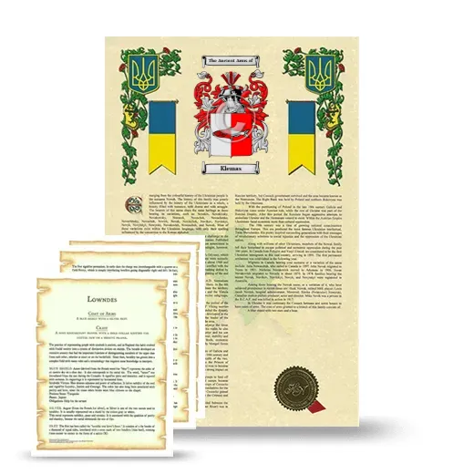 Klemas Armorial History and Symbolism package