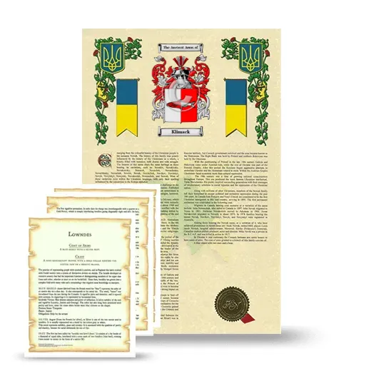Klimack Armorial History and Symbolism package