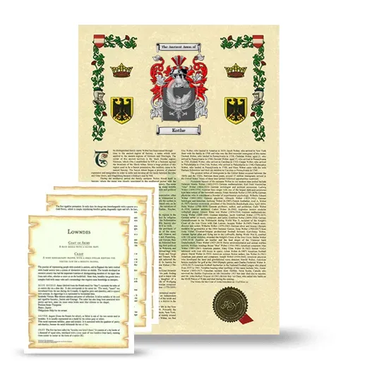 Kothe Armorial History and Symbolism package