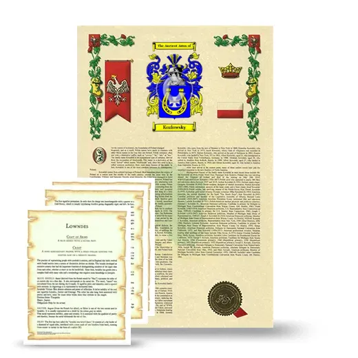 Kozlowsky Armorial History and Symbolism package