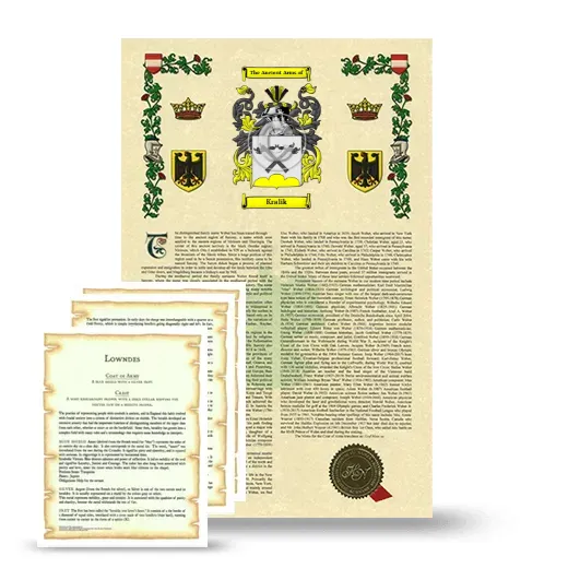 Kralik Armorial History and Symbolism package