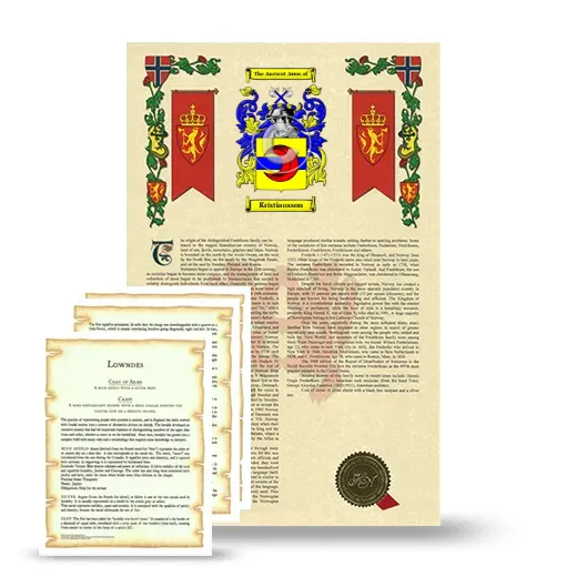Kristiansson Armorial History and Symbolism package