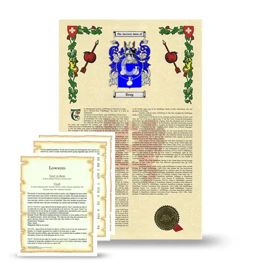 Krug Armorial History and Symbolism package