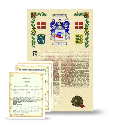 Kruss Armorial History and Symbolism package