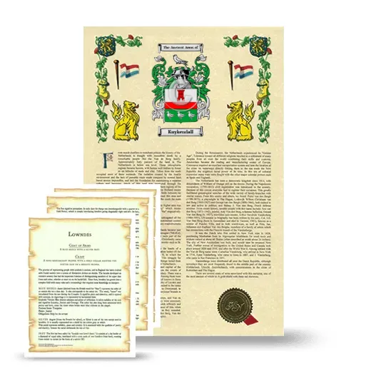 Kuykendall Armorial History and Symbolism package