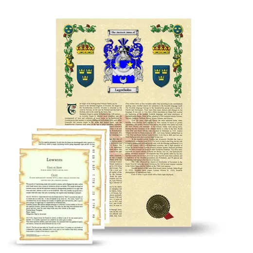 Lagerholm Armorial History and Symbolism package
