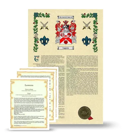 Laguen Armorial History and Symbolism package