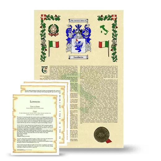 Lamberto Armorial History and Symbolism package