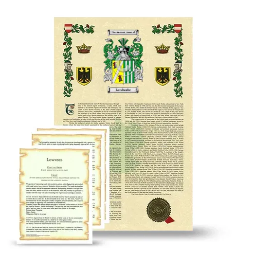 Landwehr Armorial History and Symbolism package