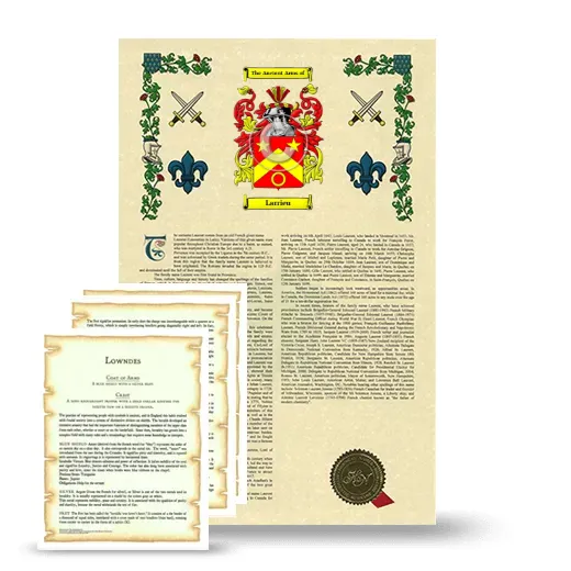 Larrieu Armorial History and Symbolism package