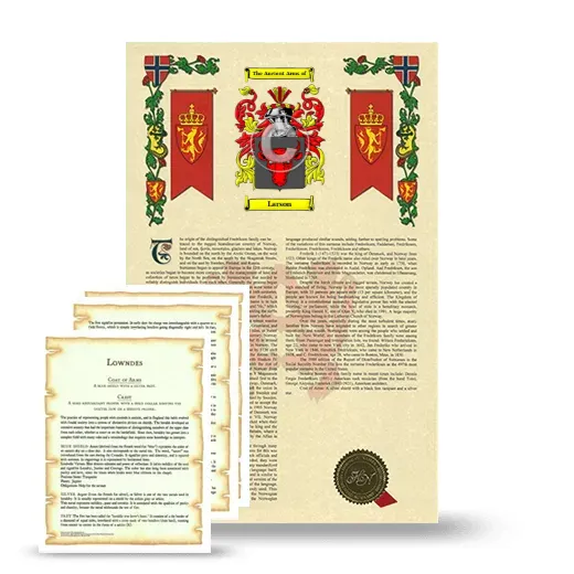 Larson Armorial History and Symbolism package