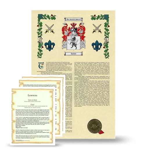 Laurs Armorial History and Symbolism package