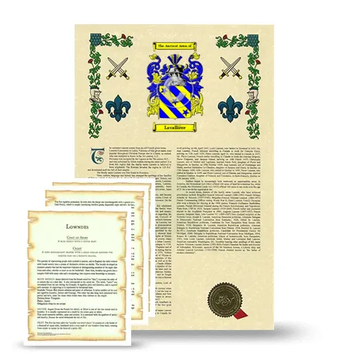 Lavallière Armorial History and Symbolism package