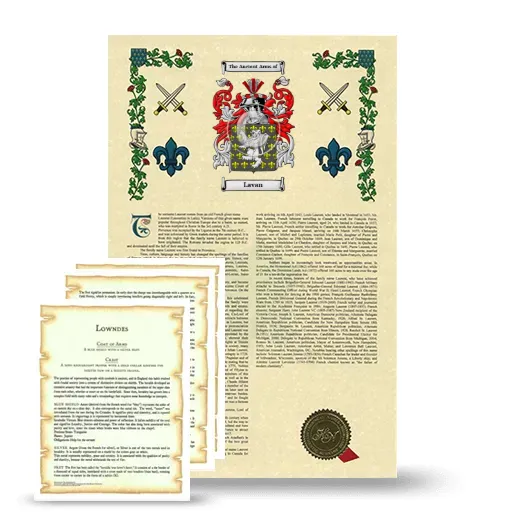 Lavan Armorial History and Symbolism package