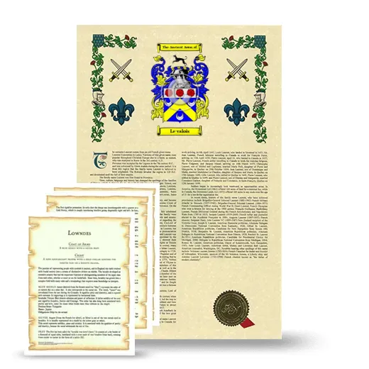 Le valois Armorial History and Symbolism package