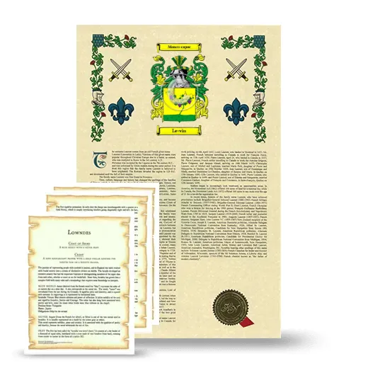 Le-vin Armorial History and Symbolism package