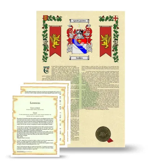 Leakes Armorial History and Symbolism package