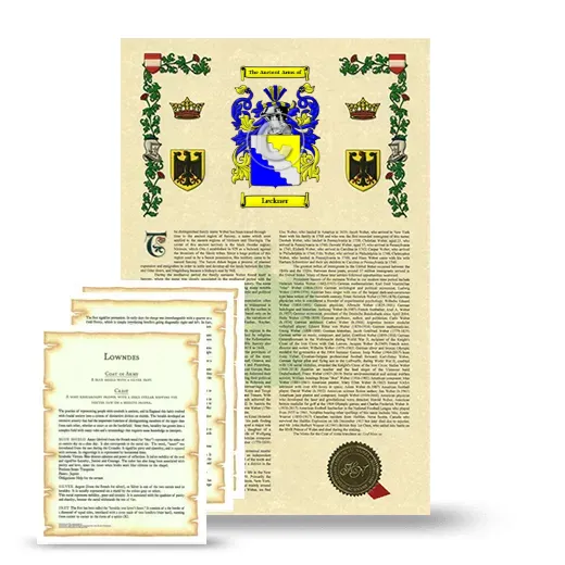 Leckner Armorial History and Symbolism package