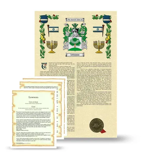 Lehmann Armorial History and Symbolism package