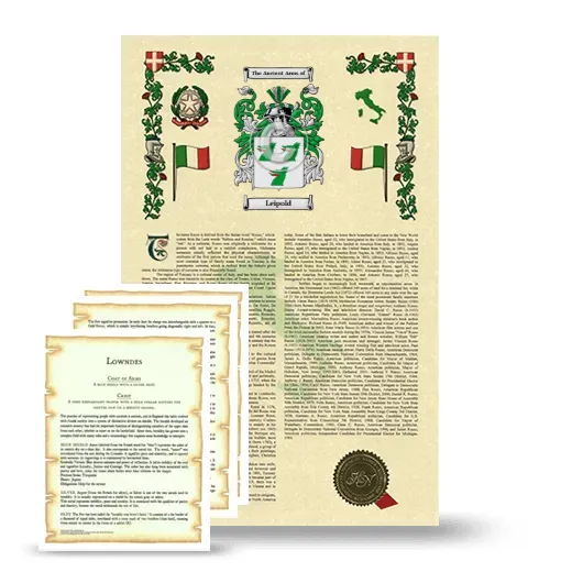 Leipold Armorial History and Symbolism package