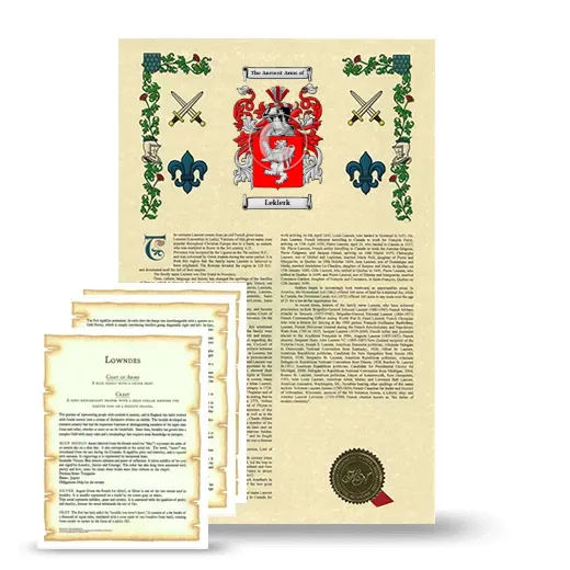 Leklerk Armorial History and Symbolism package