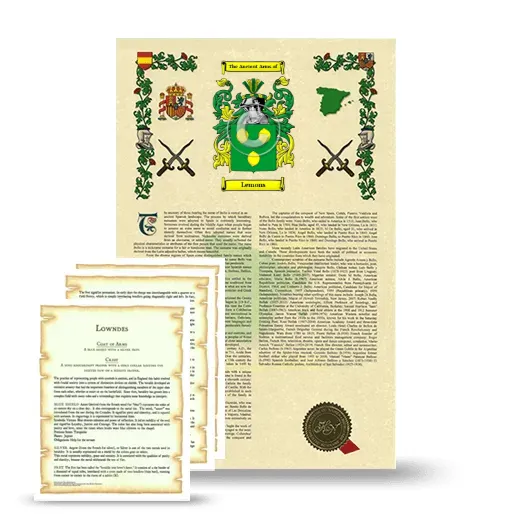 Lemons Armorial History and Symbolism package