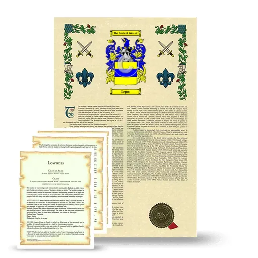 Lepot Armorial History and Symbolism package