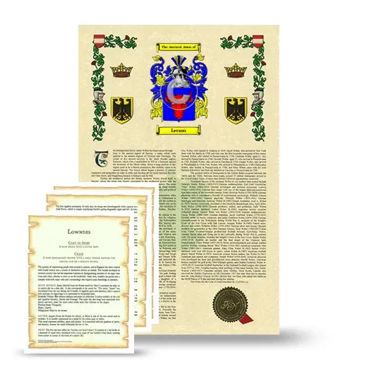 Lerson Armorial History and Symbolism package