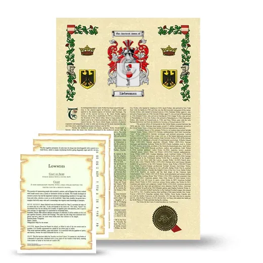 Lieberman Armorial History and Symbolism package