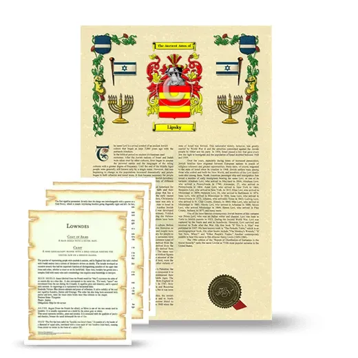 Lipsky Armorial History and Symbolism package