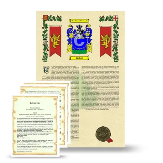 Liptrot Armorial History and Symbolism package