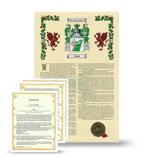 Llewis Armorial History and Symbolism package