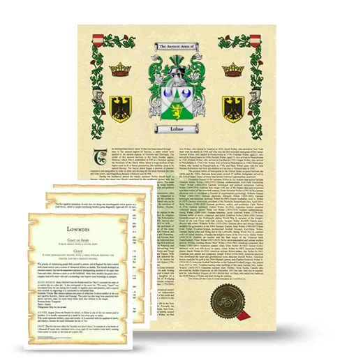 Lohse Armorial History and Symbolism package