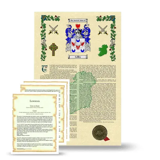 Lolley Armorial History and Symbolism package