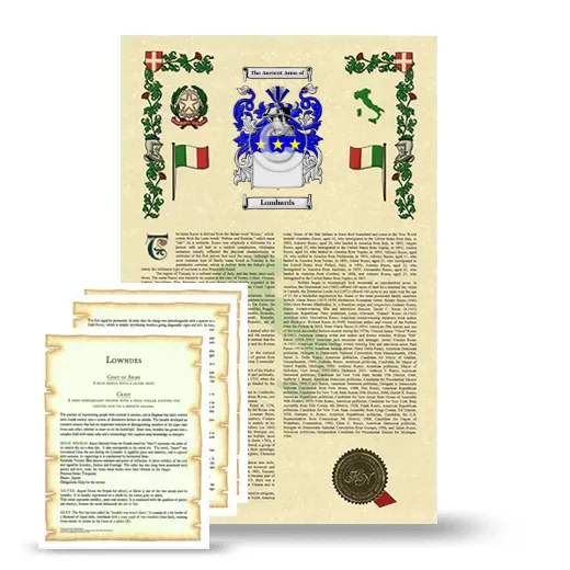 Lombards Armorial History and Symbolism package
