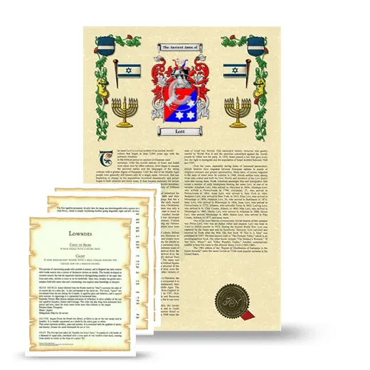 Lott Armorial History and Symbolism package